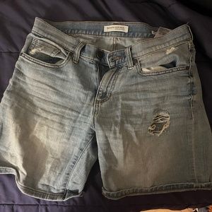 Boyfriend Roll Up Jean Shorts